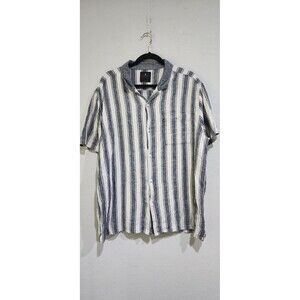 Junk Food Clothing Dawkins Pocket Camp Striped Short Sleeve Men's Polo Shirt XL